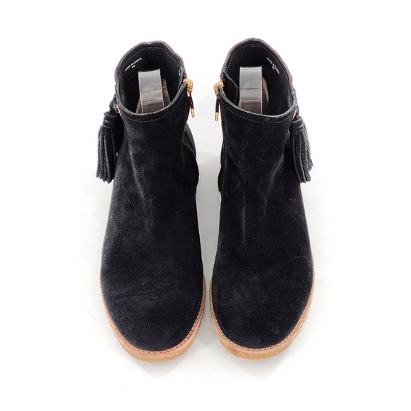 KATE SPADE Bellamy Suede Tassel Black Booties - Picture 4 of 11